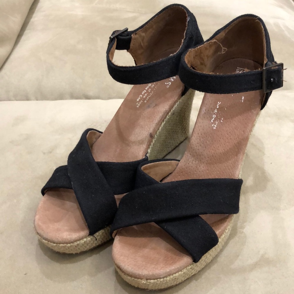 Toms Wedge Sandal Heels